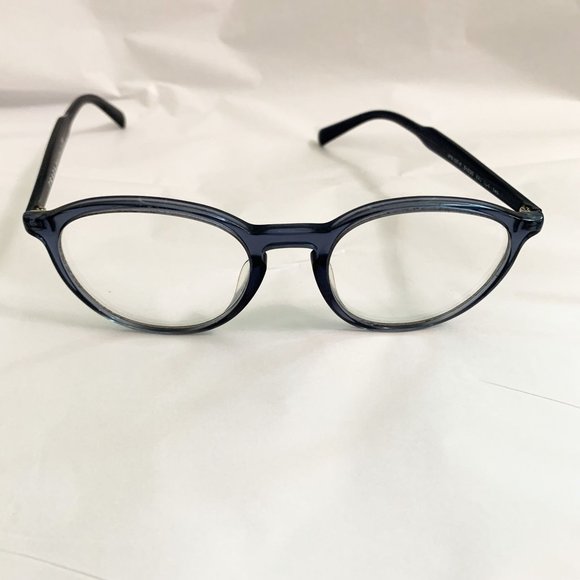 Prada VPR13t  smokey blue round eyeglasses - Picture 2 of 8